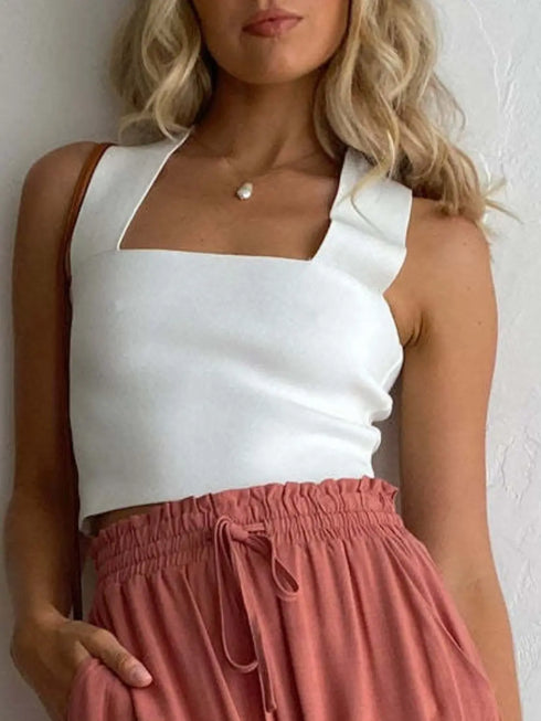 'Riley' Crop Tank Top - Celes Fashion